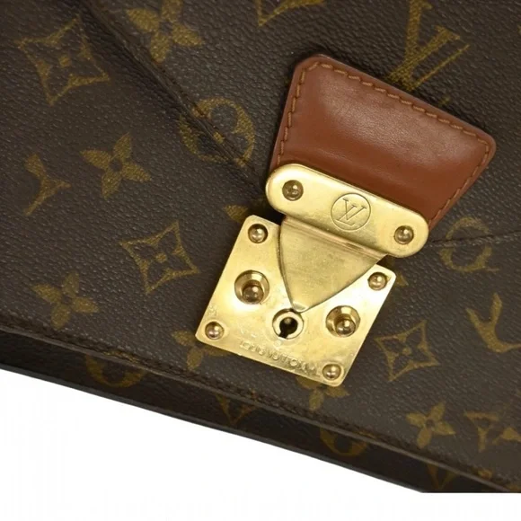 AUTHENTIC LOUIS VUITTON VINTAGE MONOGRAM MONCEAU 28 HANDBAG-NEVER WORN - Picture 5 of 13
